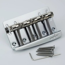 Chrome 4 String / 5 String Hard Tail Fixed Bass Bridge