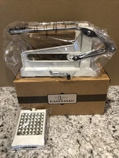 Culina French Fry Cutter – 2 Stainless Steel Blades & Suction Base  New Open Box