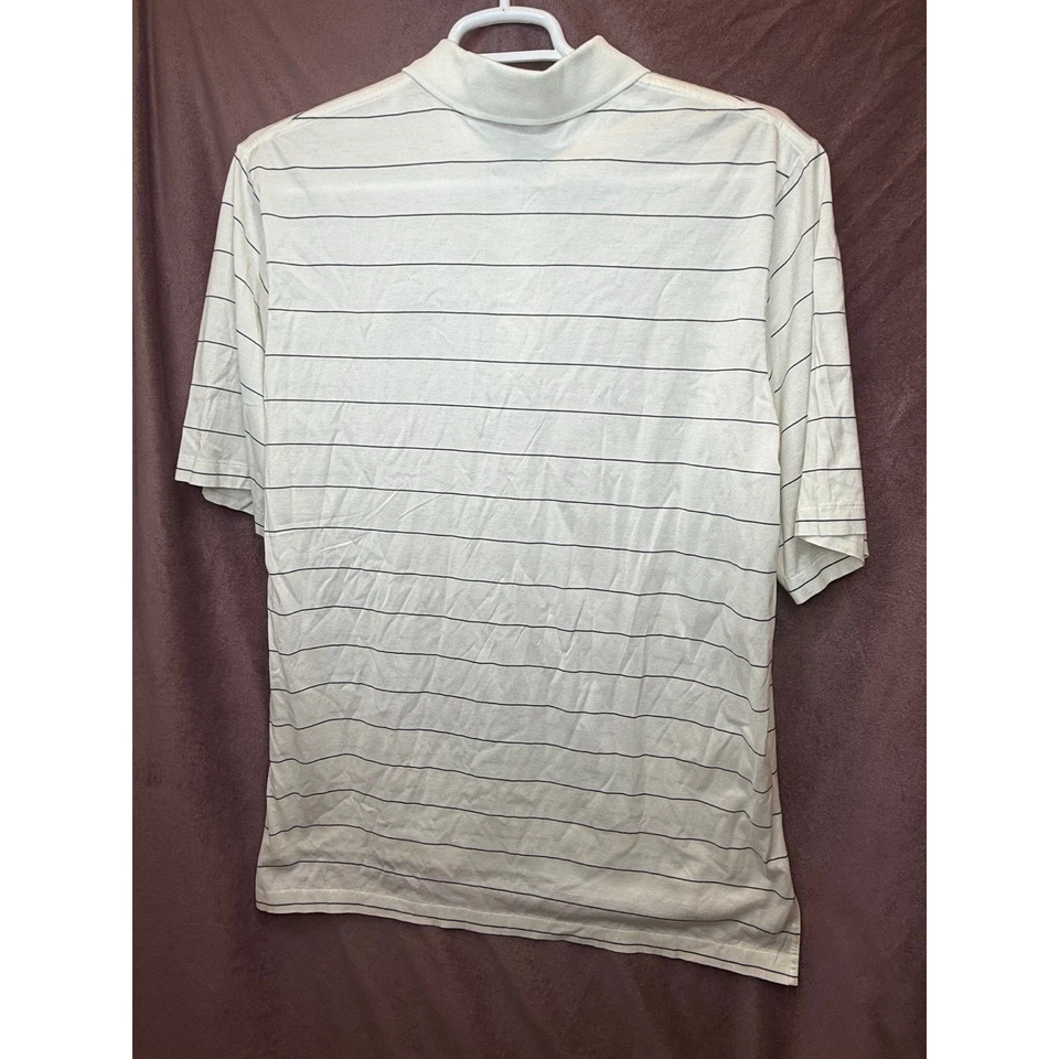 Polo Golf Ralph Lauren Striped Pima Cotton Golf Polo L OCEAN FOREST MEMBER LOGO - Image 4 of 4