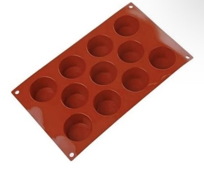 Silikomart Mould Mini Muffin, 51mm, Terracotta
