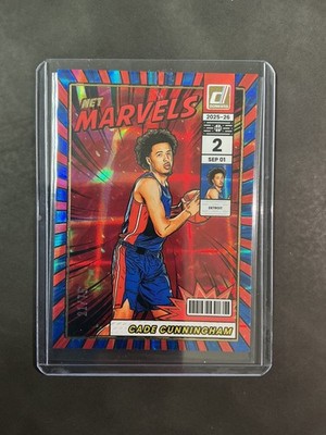 Cade Cunningham Net Marvels /75 Color Match 2025 Panini 