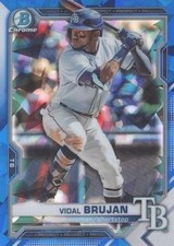 2021 Bowman Chrome Prospects Sapphire #BCP-19 Vidal Brujan