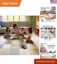 Versatile Baby Play Mat: Non-Toxic Water-Resistant Foam Tiles for Crawling Fun