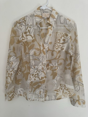 #ad #ad Vintage Troy Of Palm Desert Linen Blouse $24.99