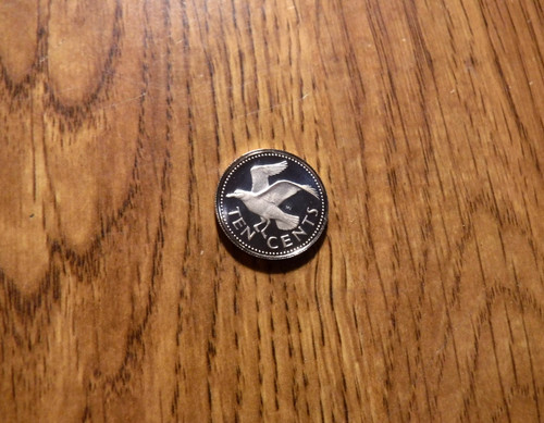 BARBADOS 10 CENT 1973 PROOF COIN (T470)