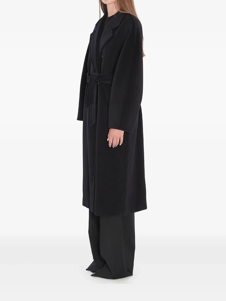 Max Mara 黒　USサイズ4 コート Max Mara 101801 Icon Coat OVERSIZED Trench in Black Size US4/IT38
