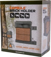 Salt Block Mineral Attractant Holder for Deer Livestock - Made in USA -Holds 4lb