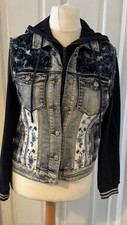 Desigual Tamar Denim Jacket size eu 40 approx uk 14