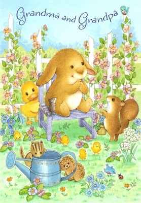 Happy Easter Grandma Grandpa Garden Gardener Gardening Hallmark Greeting Card