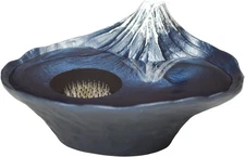 Suiban Japanese Flower metal basin container vase Sakasa Mt.Fuji Blue From Japan