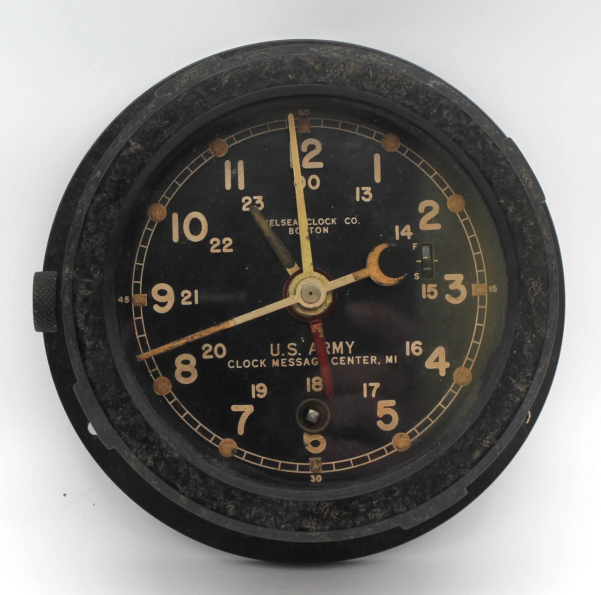 Vintage Original US Navy Deck Clock Antique Maritime Clocks for