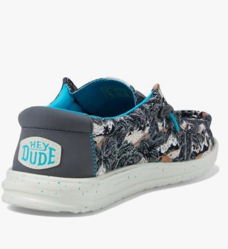 ZAPATOS DE BARCO HEYDUDE WALLY H2O TROPICAL NYLON PARA HOMBRE NEGROS TROPICALES 13 Foto 3 de 4