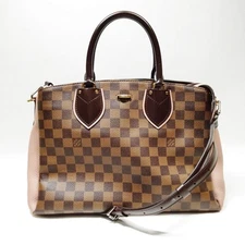 NO TARIFF Louis Vuitton LV Hand Bag N41488 Normandy Brown Damier 2553791