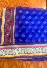 Purple Gold Sari Never Worn