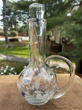 Blenko Blenkats The Sisters Bottle with Crystal Stopper Handmade Glass 2025