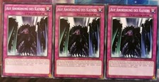 3x Auf Anordnung des Kaisers SR01-DE039 PLAYSET 1.Aufl Common DEUTSCH Yu-Gi-Oh