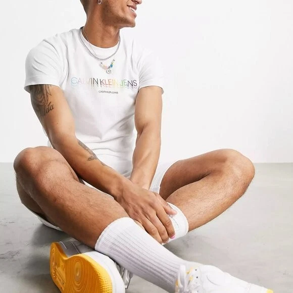 Calvin klein pride t shirt sale