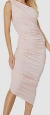  205 Norma Kamali Women Pink Gown Long Dress Size Medium/38