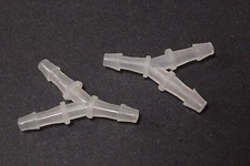4PCS Φ2.5mm Plastic Barb Y Fuel Splitter Connector ID4-7mm Tubing (US SELL/SHIP)