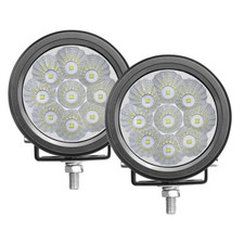 2x 3.5 Led Round Led Light Bar Flood Work Pods Driving Fog Offroad Atv Suv 4wd