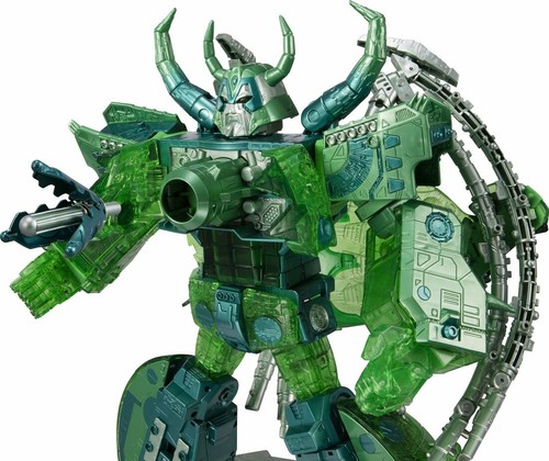 Takara Tomy Transformers Universal Dominator UNICRON Translucent Green Body ver. - Picture 10 of 12