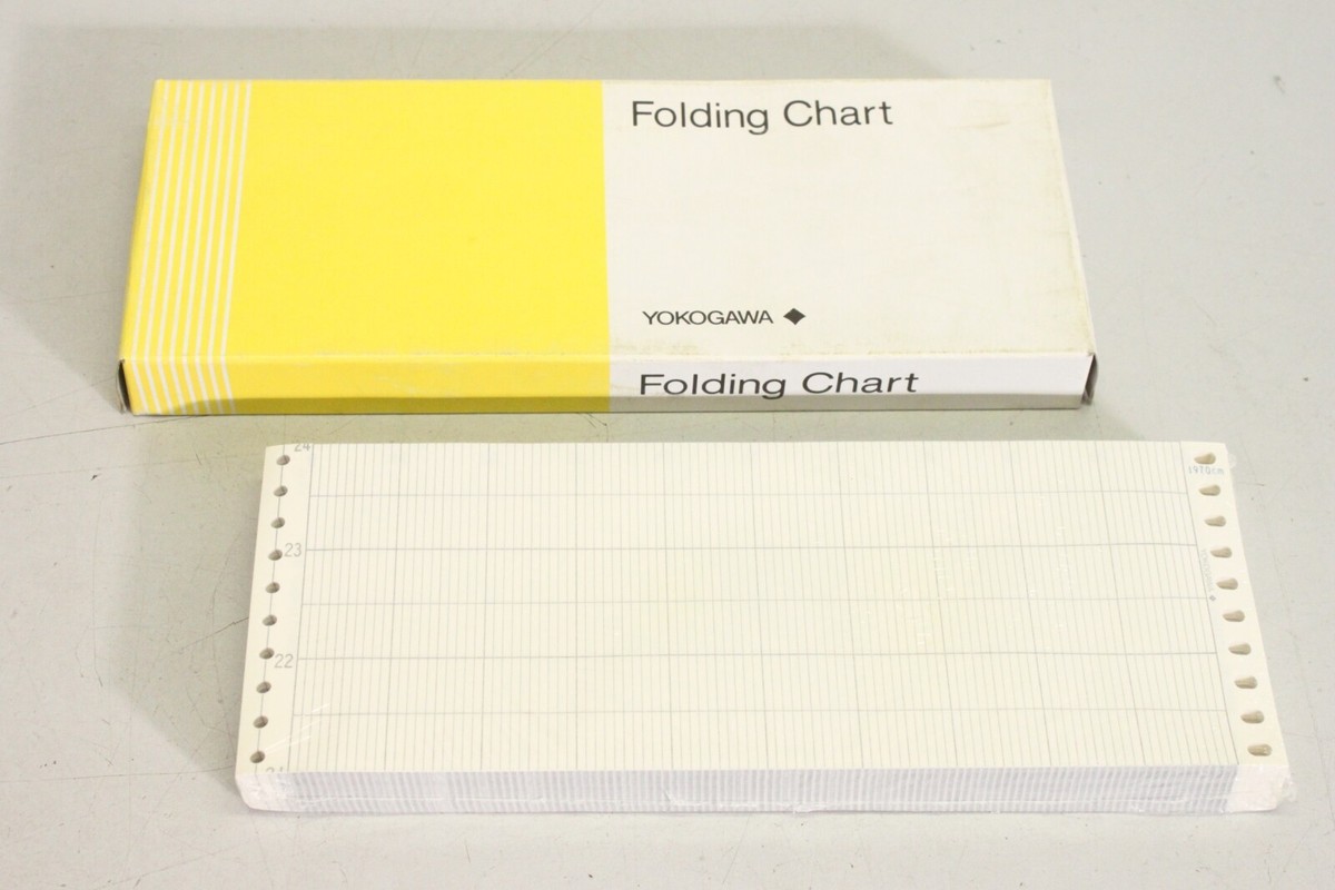 YOKOGAWA B9573AN Chart Recorder Folding paper Faltkarte B9573AN00