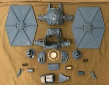 1983 Kenner Battle Damaged Tie Fighter Parts