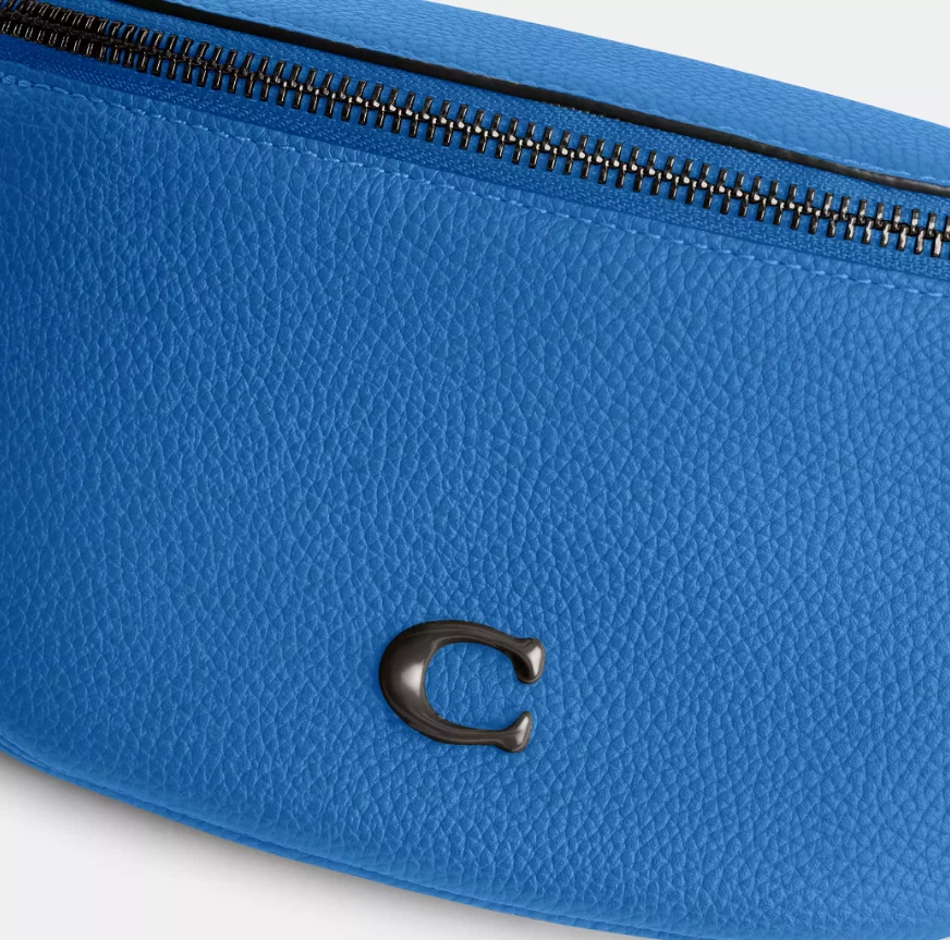 BORSA CINTURA COACH CHARTER NUOVA CON ETICHETTE 7 PELLE CP402 VITA MARSUPIO BORSA A TRACOLLA