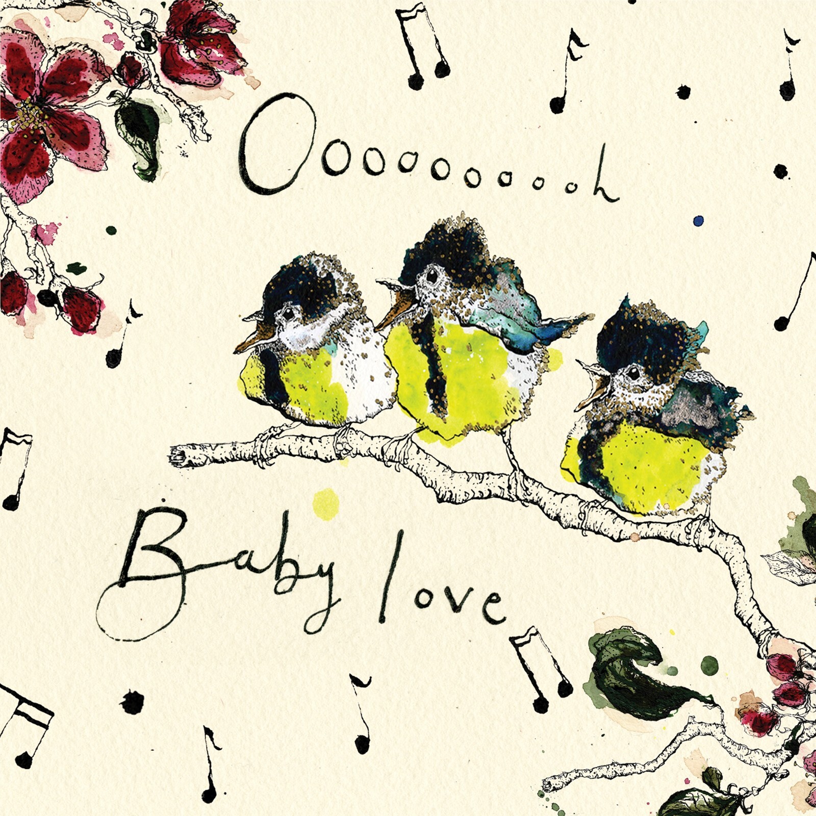 4 x Paper Napkins/3Ply/33cm/Decoupage/Birds/Singing/Baby Love/Oooooooh