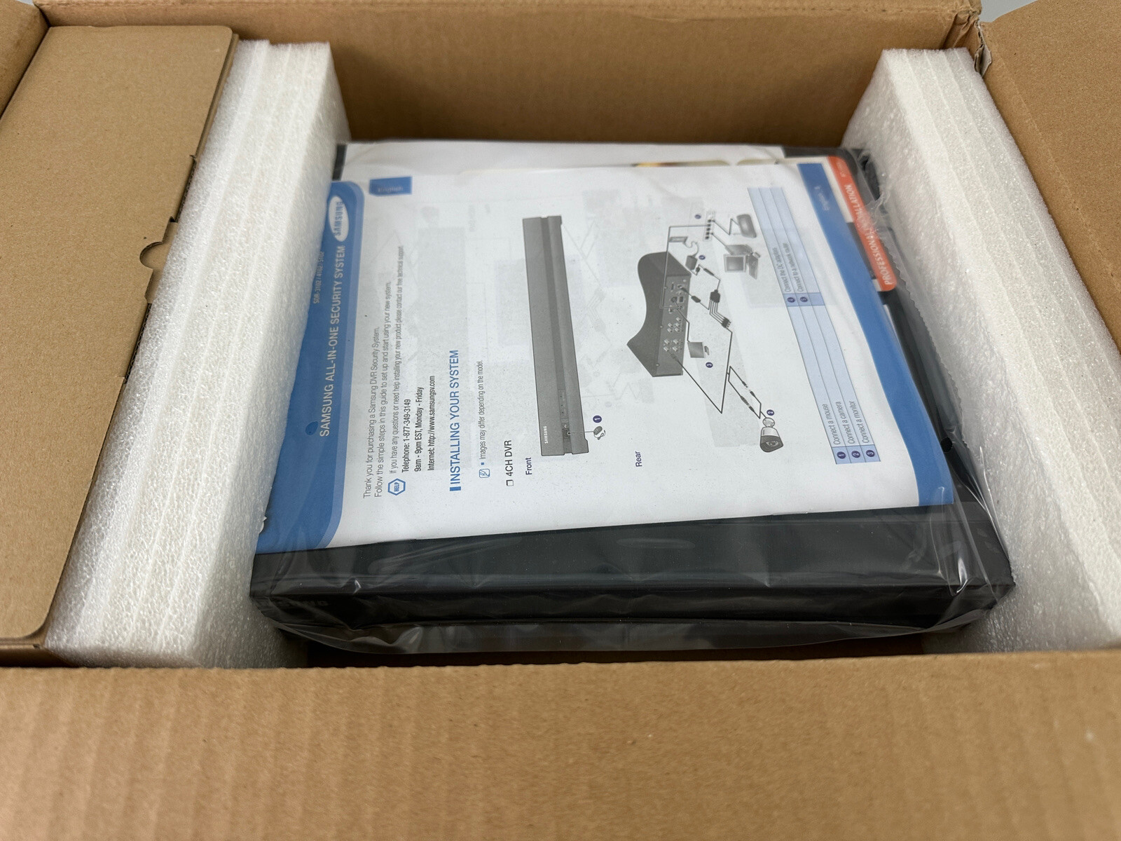 Samsung Video Security System 4 Channel 4 Camera Kit SDSP3042 eBay