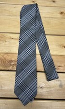 John Varvatos Star Men Blue Striped Wool & Silk Necktie USA Made #400