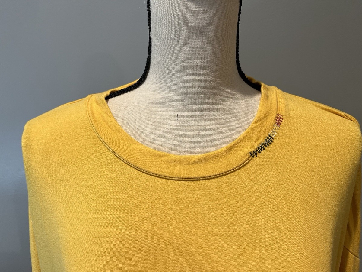 Candace Cameron Bure Yellow Lightweight Sweatshirt W/cute Accent