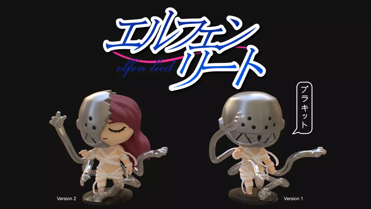 ACTION FIGURES 3D ELFEN LIED LUCY NYU in RESINA da colorare eBay