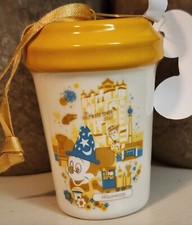 Disney 50th Anniv Starbucks Hollywood Studios Retro Mini Tumbler Ornament NWT
