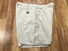 MENS 40 - Vtg Carhartt B144 Canvas Work Shorts 8" Tan Mexico