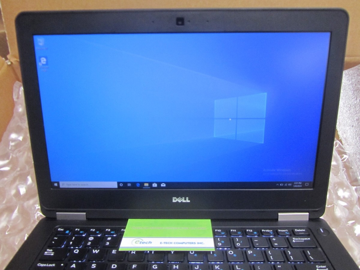 Latitude Dell E5270 i7-6600U 2.6GHz SSD RAM Core 256GB Intel 12.5