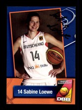 Sabine Loewe Autogrammkarte Basketball Nationalmannschaft 2013-14 + A 145266