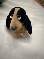 Vintage Applause hush puppies dog basset plush stuffed animal 6 inch RARE