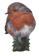Robin Magnet - Christmas Robin - Robin Fridge Magnet - B13C-JM