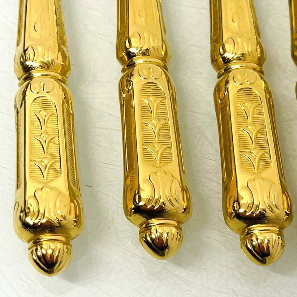 Auerhahn Tatjana Gold Besteck 6 Kuchenmesser Obstmesser 17 cm Chambly - Bild 4 von 4