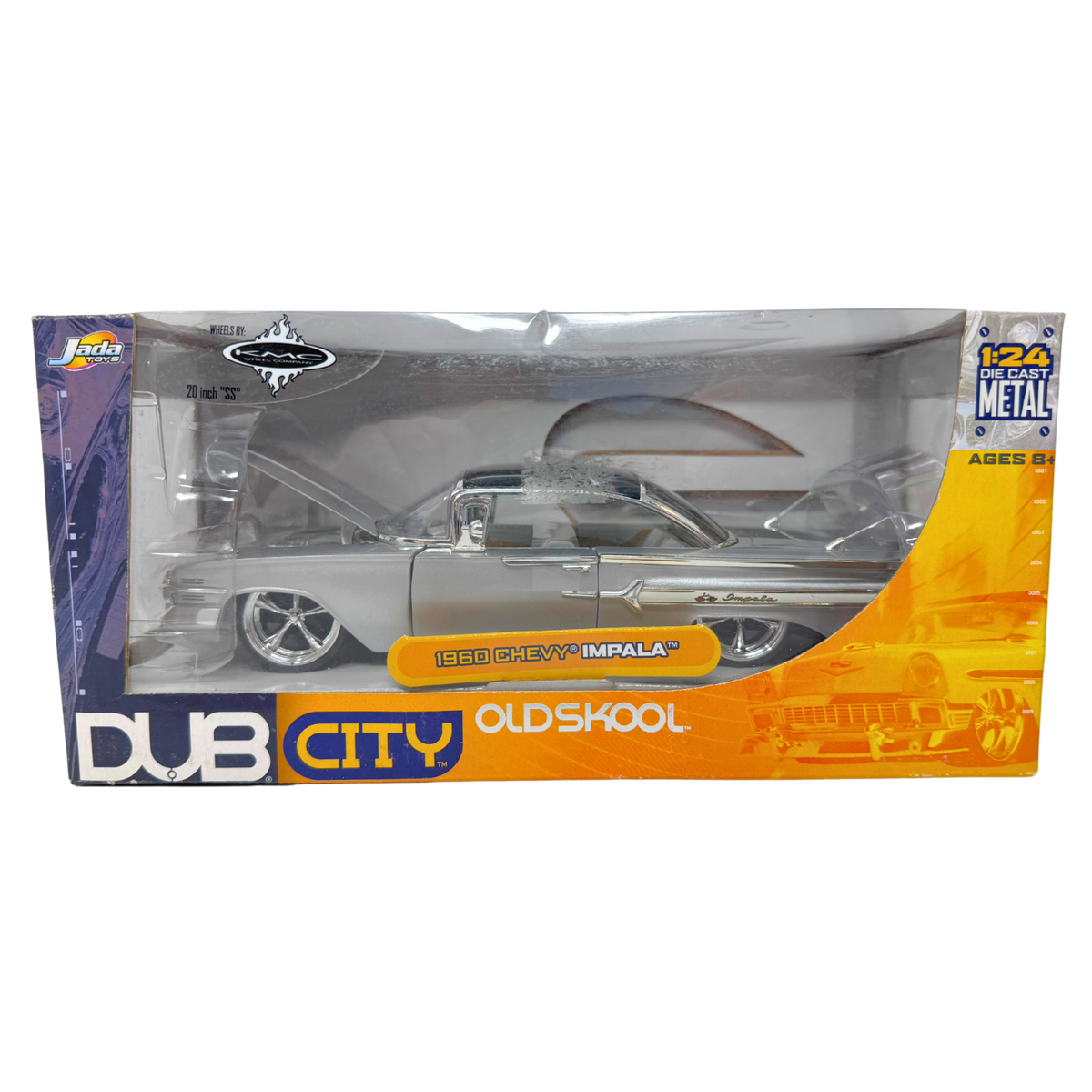 Jada Dub City Old Skool 1960 Chevy Impala 1:24 Diecast KMC Wheels