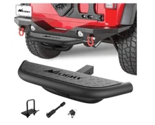 Nilight Hitch Step with 2" Hitch Receiver Rear Bumper Guard Protector Compatible