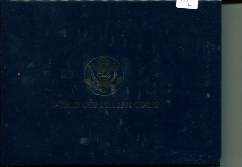 1994 WORLD CUP 6 COIN COMMEMORATIVE GOVERNMENT BOX ONLY 7958L