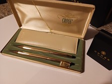 CROSS Classic Century Ladies Ballpoint Pen  Pencil Set - 10KT GOLD R/F - USA