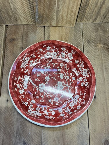 Daher Decorated Tin Floral Scalloped Round Metal Tray 1971 Made in England - Picture 2 of 6