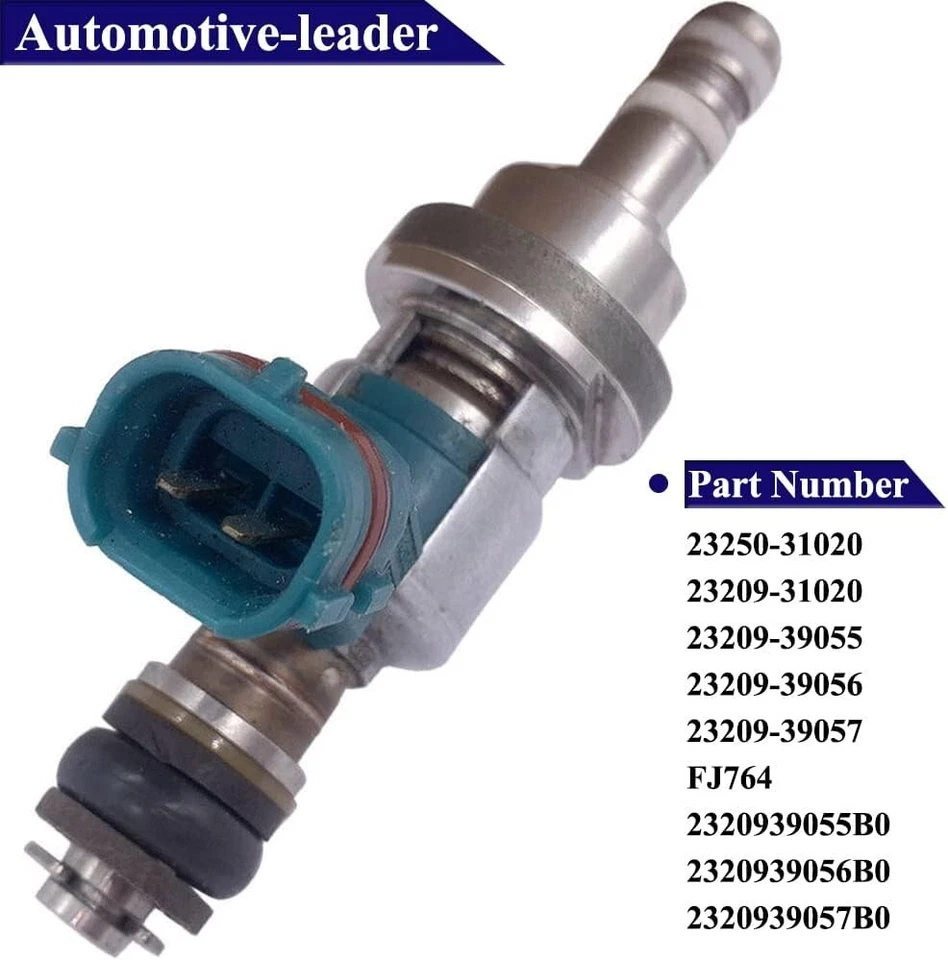 X6 Inyectores de combustible OEM DENSO para Lexus IS250 2006-2015 2,5 L V6 #23250-31020 Foto 4 de 4