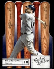 2019 Panini Leather & Lumber #75 Mike Moustakas Die Cut Milwaukee Brewers