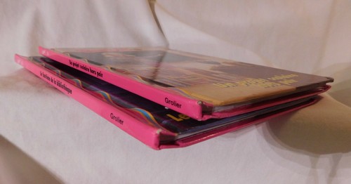 2 französische Barbie-Bilderbücher HC Grolier Mattel 1999 Freunde Club Schulbibliothek - Bild 10 von 12