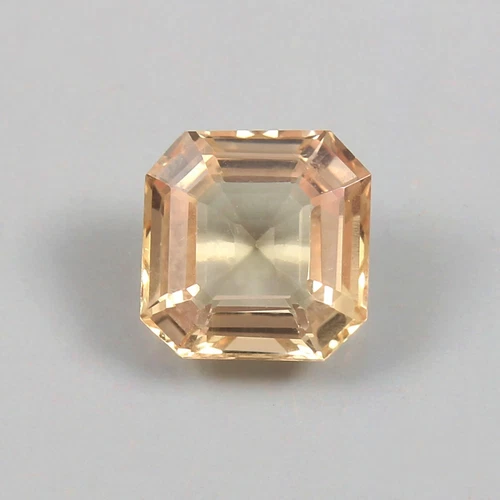 Natural Flawless Ceylon Padparadscha Sapphire Loose Asscher Cut Gemstone 4.60 Ct