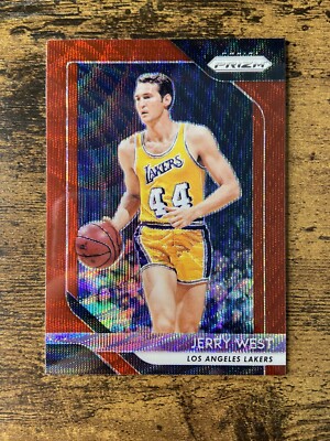 2018-19 Jerry West Panini Prizm Red Wave #145 Los Angeles Lakers